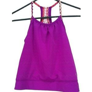 Danskin Now Girls Racerback Purple Aztec Tank‎ Top Size Small